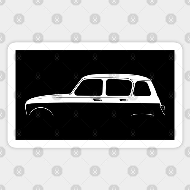 Renault 4 L Silhouette Sticker by Car-Silhouettes